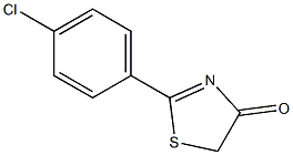 2-(4-Chlorophenyl)-2-thiazolin-4-one Struktur