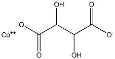 2,3-Dihydroxybutanedioic acid cobalt(II) salt Struktur