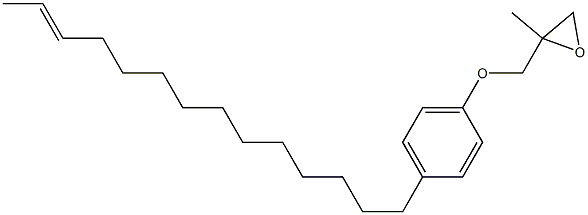 4-(12-Tetradecenyl)phenyl 2-methylglycidyl ether Struktur