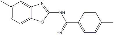 N1-(5-Methylbenzoxazol-2-yl)-4-methylbenzamidine Struktur