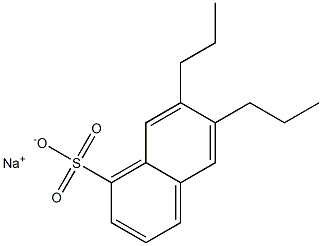 6,7-Dipropyl-1-naphthalenesulfonic acid sodium salt Struktur