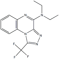 4-Diethylamino-1-trifluoromethyl[1,2,4]triazolo[4,3-a]quinoxaline Struktur