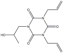 1,3-Diallyl-5-(2-hydroxypropyl)hexahydro-1,3,5-triazine-2,4,6-trione Struktur