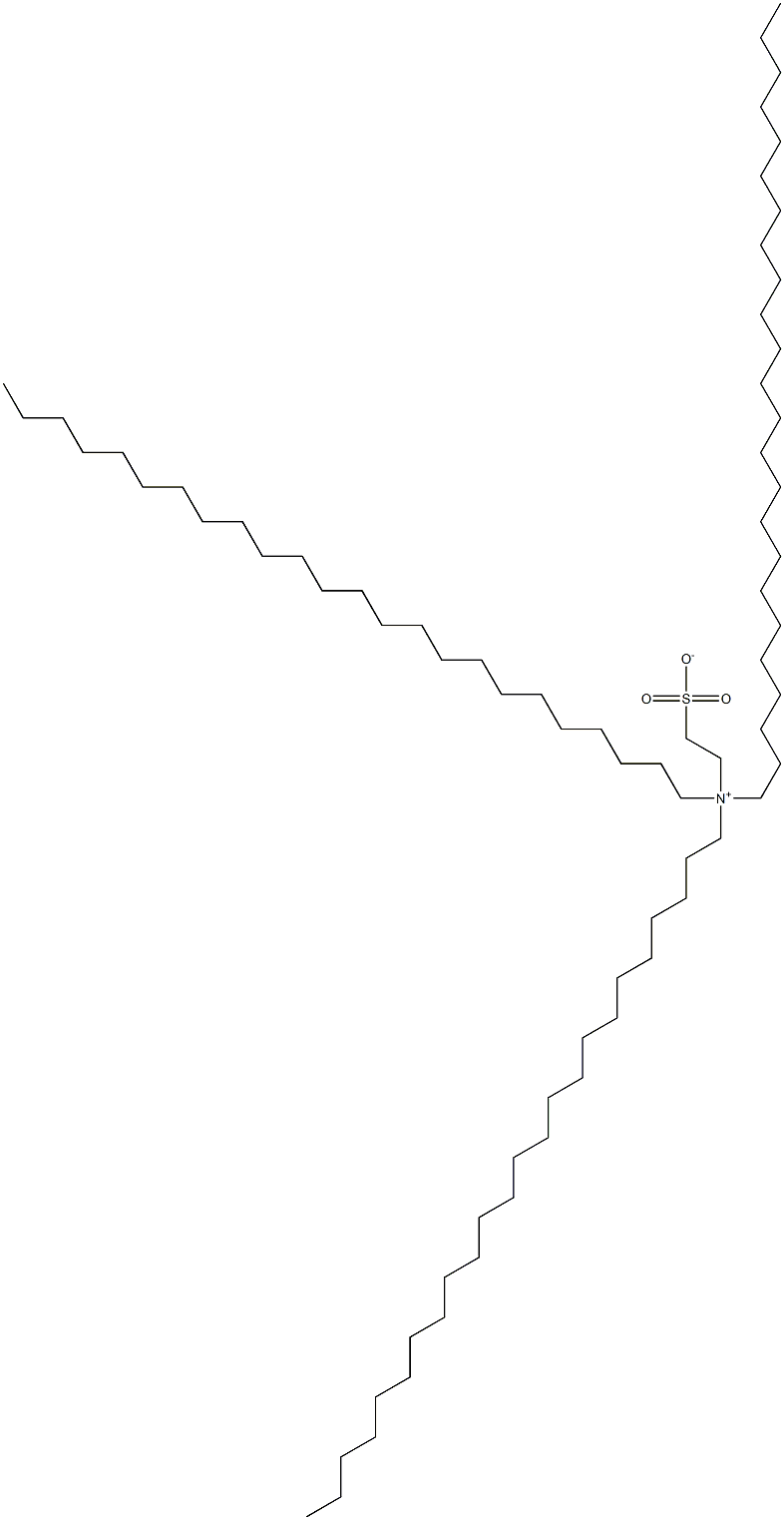 N,N-Ditetracosyl-N-(2-sulfonatoethyl)-1-tetracosanaminium Struktur