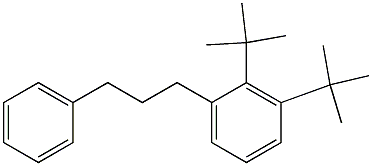 1-(2,3-Di-tert-butylphenyl)-3-phenylpropane Struktur