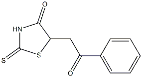 Dihydro-2-thioxo-5-[(phenylcarbonyl)methyl]thiazol-4(5H)-one Struktur