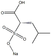 [S,(+)]-4-Methyl-2-(sodiosulfo)valeric acid Struktur