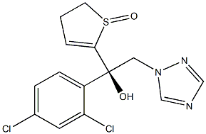 (1R)-1-(2,4-Dichlorophenyl)-1-[[(4,5-dihydrothiophene)1-oxide]-2-yl]-2-(1H-1,2,4-triazol-1-yl)ethanol Struktur