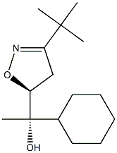 (5S)-3-tert-Butyl-5-[(1S)-1-cyclohexyl-1-hydroxyethyl]-2-isoxazoline Struktur