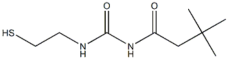 1-(3,3-Dimethylbutyryl)-3-(2-mercaptoethyl)urea Struktur