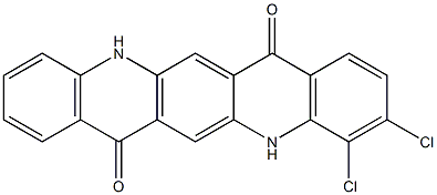 3,4-Dichloro-5,12-dihydroquino[2,3-b]acridine-7,14-dione Struktur