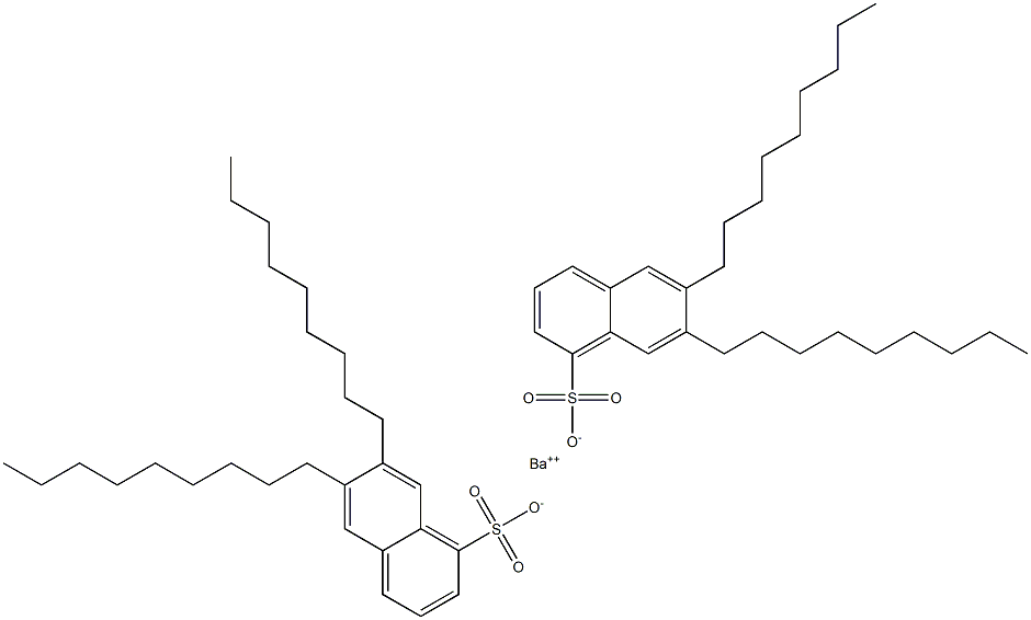 Bis(6,7-dinonyl-1-naphthalenesulfonic acid)barium salt Struktur