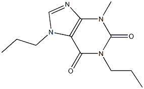 1,7-Dipropyl-3-methylxanthine Struktur