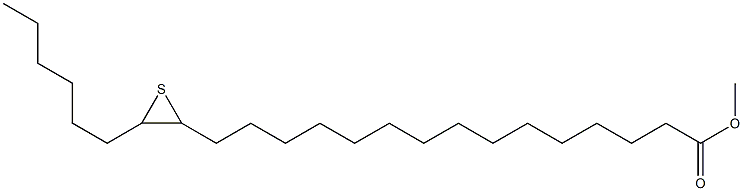 16,17-Epithiotricosanoic acid methyl ester Struktur