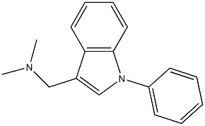 3-Dimethylaminomethyl-1-phenyl-1H-indole Struktur