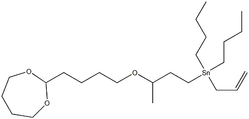 3-[4-(1,3-Dioxepan-2-yl)butyloxy]allyltributylstannane Struktur