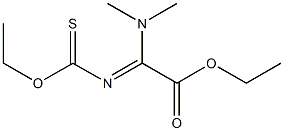 2-Ethoxy-4-(dimethylamino)-4-(ethoxycarbonyl)-3-aza-1-thia-1,3-butadiene Struktur