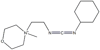 N-Cyclohexyl-N'-[2-[(4-methylmorpholinium)-4-yl]ethyl]carbodiimide Struktur