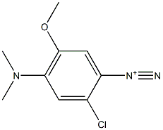 2-Chloro-4-(dimethylamino)-5-methoxybenzenediazonium Struktur