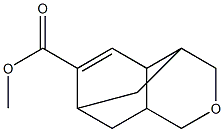 3,4,4a,7,8,8a-Hexahydro-4,7-methano-1H-2-benzopyran-6-carboxylic acid methyl ester Struktur