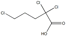 2,2,5-Trichlorovaleric acid Struktur