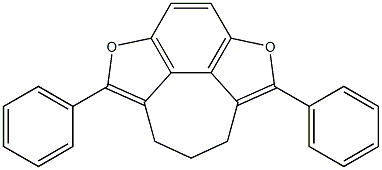 1,6-Diphenyl-8,9-dihydro-2,5-dioxa-7H-cyclohept[jkl]-as-indacene Struktur