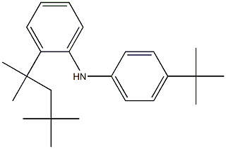 N-[4-(tert-Butyl)phenyl]-2-(1,1,3,3-tetramethylbutyl)benzenamine Struktur