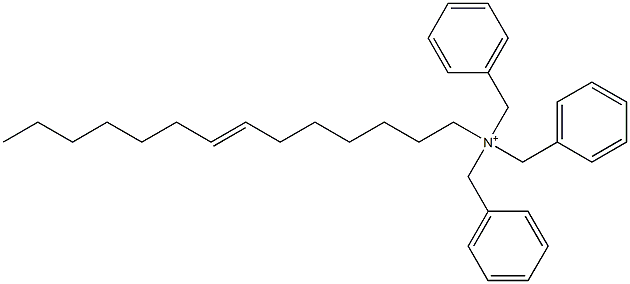 (7-Tetradecenyl)tribenzylaminium Struktur