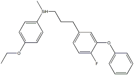 (4-Ethoxyphenyl)[3-(3-phenoxy-4-fluorophenyl)propyl](methyl)silane Struktur