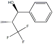 (1R,2R)-1-Phenyl-2-methyl-3,3,3-trifluoro-1-propanol Struktur