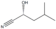 (2R)-2-Hydroxy-4-methylpentanenitrile Struktur