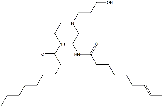 N,N'-[3-Hydroxypropyliminobis(2,1-ethanediyl)]bis(7-nonenamide) Struktur