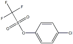 1-(Trifluoromethylsulfonyloxy)-4-chlorobenzene Struktur