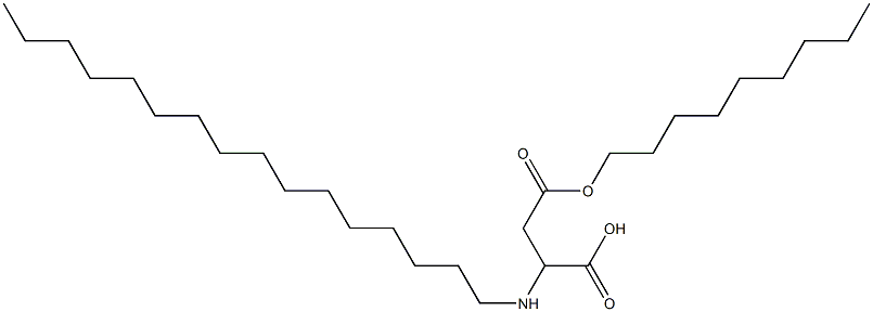 2-Hexadecylamino-3-(nonyloxycarbonyl)propionic acid Struktur