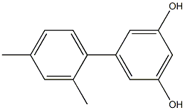 5-(2,4-Dimethylphenyl)benzene-1,3-diol Struktur