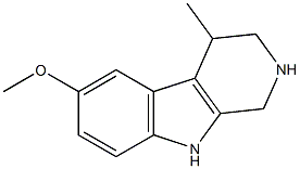 1,2,3,4-Tetrahydro-6-methoxy-4-methyl-9H-pyrido[3,4-b]indole Struktur