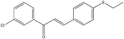 4-((Ethylthio))-3'-chlorochalcone Struktur