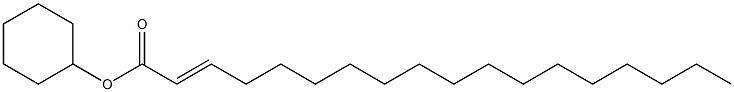 (E)-2-Octadecenoic acid cyclohexyl ester Struktur