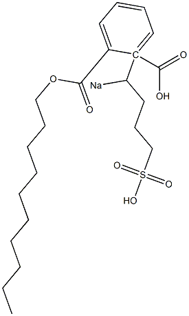 Phthalic acid 1-decyl 2-(1-sodiosulfobutyl) ester Struktur