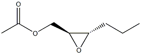 (2S,3S)-2,3-Epoxy-1-hexanol acetate Struktur