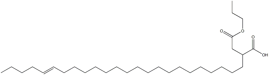 2-(19-Tetracosenyl)succinic acid 1-hydrogen 4-propyl ester Struktur