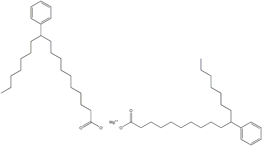 Bis(11-phenylstearic acid)magnesium salt Struktur