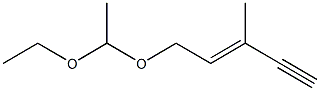 1-(1-Ethoxyethoxy)-3-methyl-2-penten-4-yne Struktur