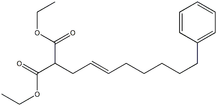 [(E)-8-Phenyl-2-octenyl]malonic acid diethyl ester Struktur