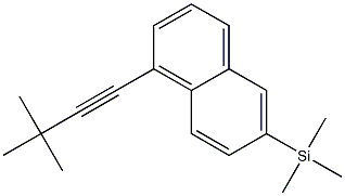 1-(3,3-Dimethyl-1-butynyl)-6-trimethylsilylnaphthalene Struktur