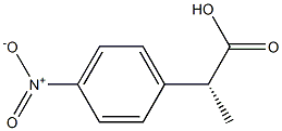 [R,(-)]-p-Nitrohydratropic acid Struktur