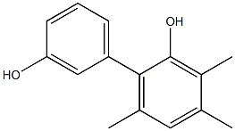 3,4,6-Trimethyl-1,1'-biphenyl-2,3'-diol Struktur