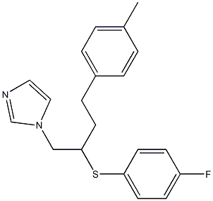 1-[4-(4-Methylphenyl)-2-[(4-fluorophenyl)thio]butyl]-1H-imidazole Struktur