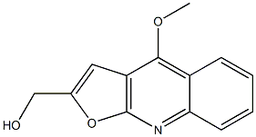 2-(Hydroxymethyl)-4-methoxyfuro[2,3-b]quinoline Struktur