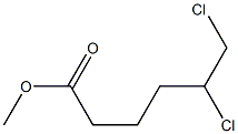 5,6-Dichlorocaproic acid methyl ester Struktur